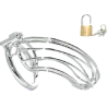 Generique Cage de Chasteté en métal GRILLE 12 x 3.5cm Anneau 40mm